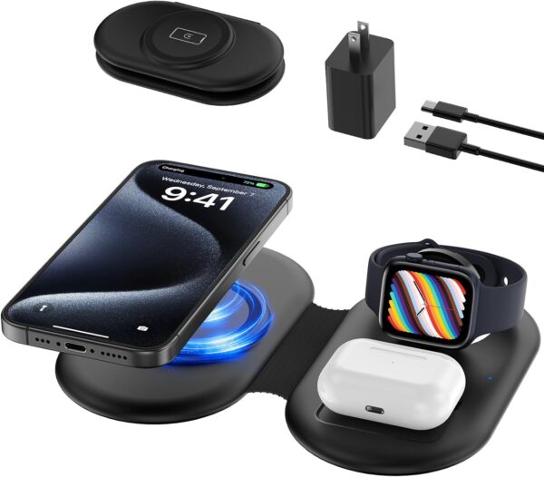 3 in 1 Foldable Wireless Charging Station