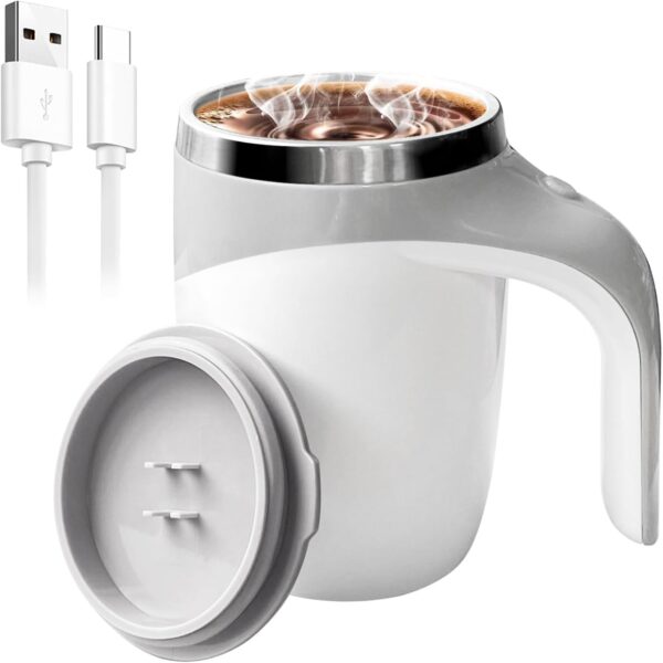 Self Stirring Coffee Mug, Electric Self Mixing Mug Automatic Magnetic Coffee Cup