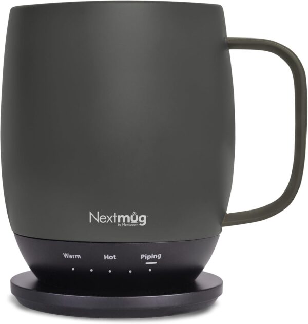 Nextmug - Temperature-Controlled, Self-Heating Coffee Mug (Graphite - 14 oz.)