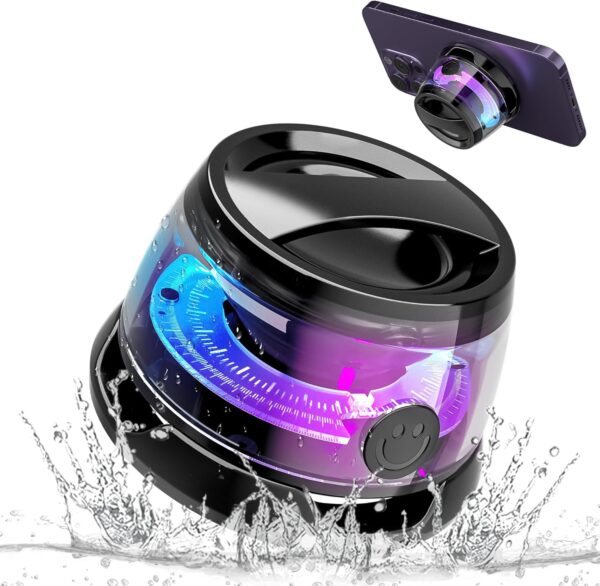 Shower Speaker Bluetooth Waterproof, Portable Cell Phone Stand Bluetooth Speaker