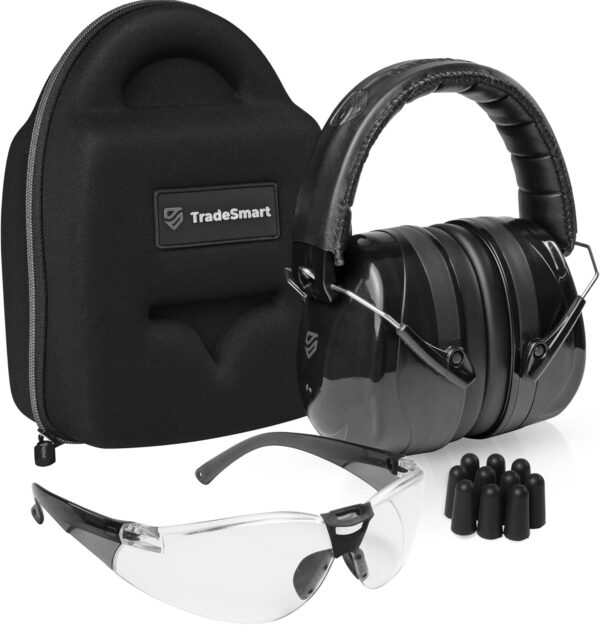 TradeSmart All-in-One Shooting Ear Protection - Comfort+ NRR 28 Earmuffs,
