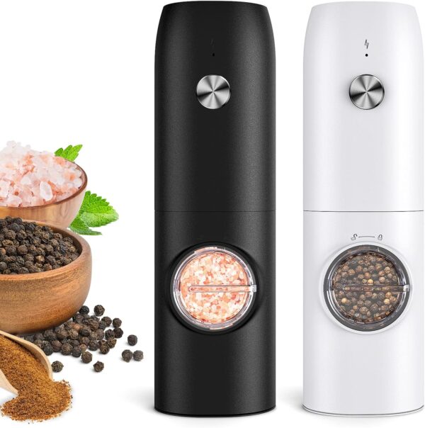 20% savings! Limited time Deal, Electric Salt and Pepper Grinder Set, Rechargeable Automatic