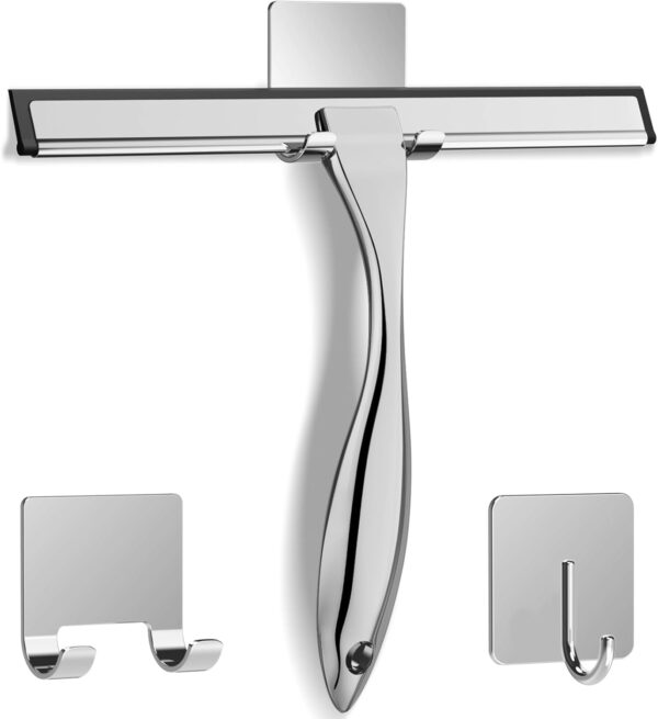 33% savings! Limited time Deal, All-Purpose Stainless Steel Shower Squeegee for Shower Glass Door