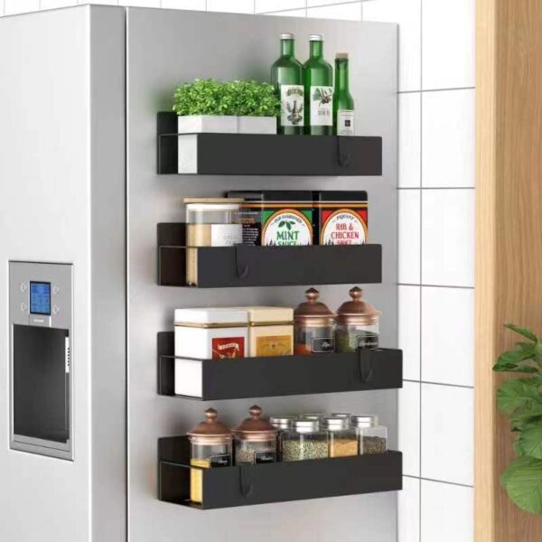 15% savings! Limited time Deal, 4 Pack Magnetic Spice Storage Rack Organizer for Refrigerator and Oven,