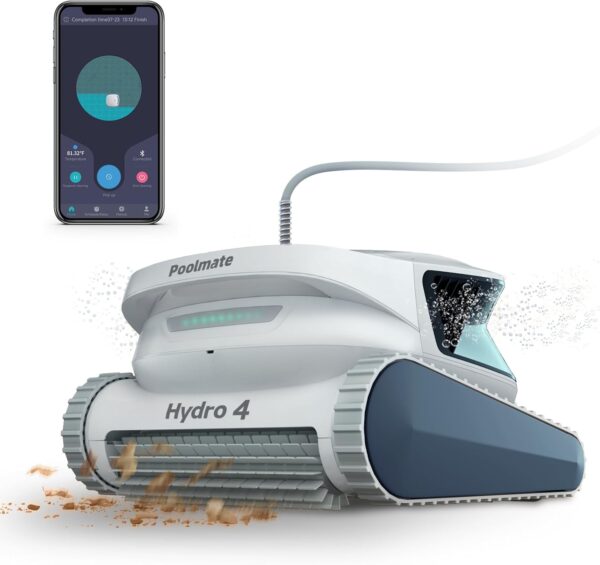 Hydro 4 Pool Robot, Pool Vacuum for Inground and Aboveground Pools, Floor,