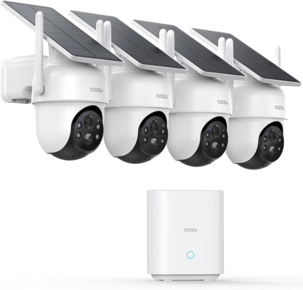 26% savings! Limited time Deal, AOSU Security Cameras Outdoor Wireless, 4 Cam-Kit,