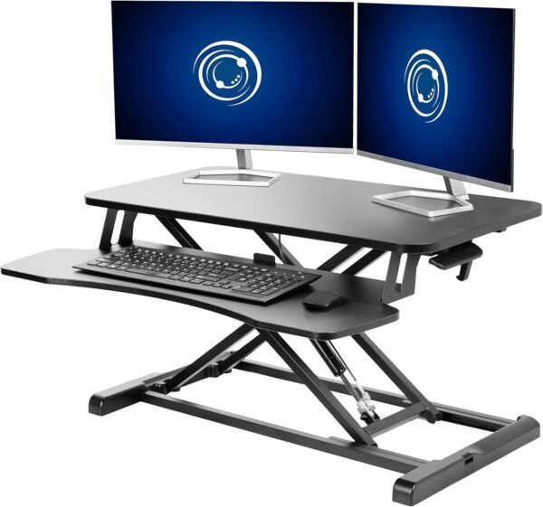 10% savings! Limited time Deal, VIVO 32 inch Desk Converter, K Series, Height Adjustable