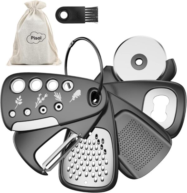 17% savings! Limited time Deal, Kitchen Unique Gadgets Set 6 Pieces, Space Saving, Cheese Grater,