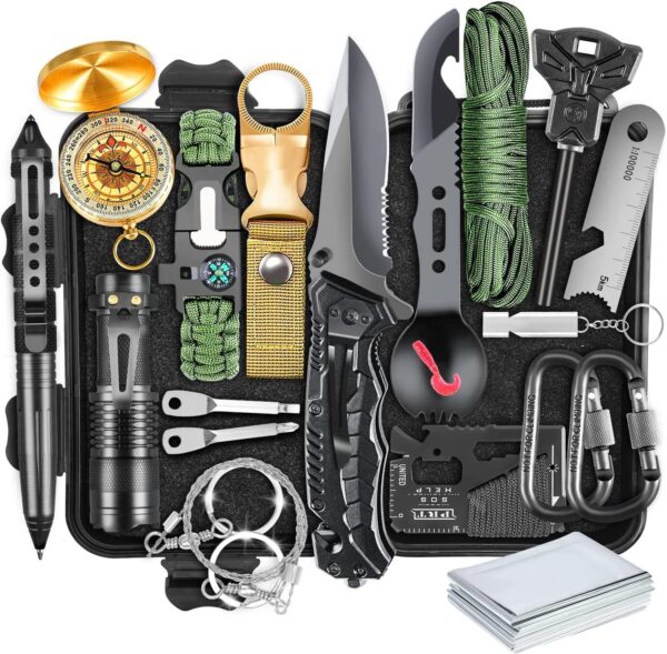 43% savings! Limited time Deal, Survival Kit, Gifts for Men Dad Husband, Emergency Survival Gear