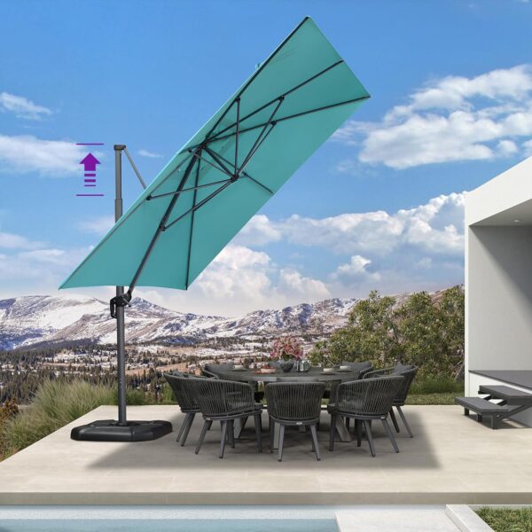 10% savings! Limited time Deal, PURPLE LEAF 11.5' X 11.5' Telescopic Patio Umbrella Outdoor